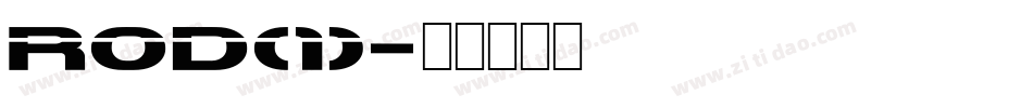 Rod(1)字体转换