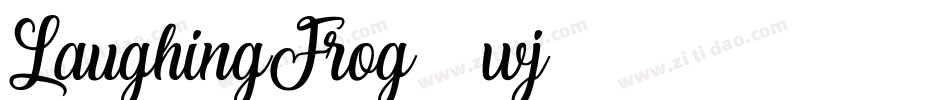 LaughingFrog-54wj字体转换