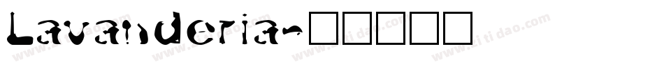 Lavanderia字体转换