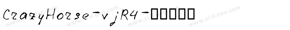 CrazyHorse-vjR4字体转换
