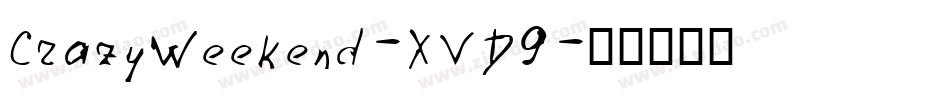 CrazyWeekend-XVD9字体转换