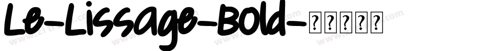 Le-Lissage-Bold字体转换