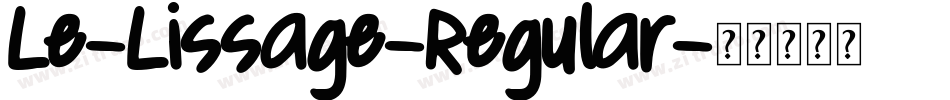 Le-Lissage-Regular字体转换