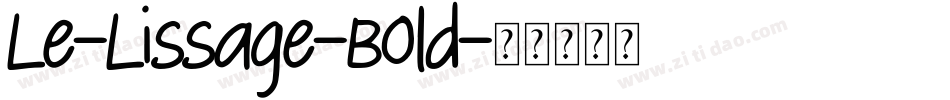 Le-Lissage-Bold字体转换