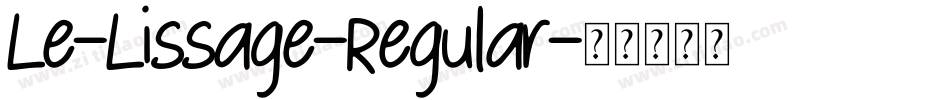 Le-Lissage-Regular字体转换