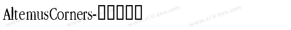 AltemusCorners字体转换
