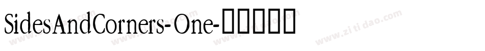 SidesAndCorners-One字体转换
