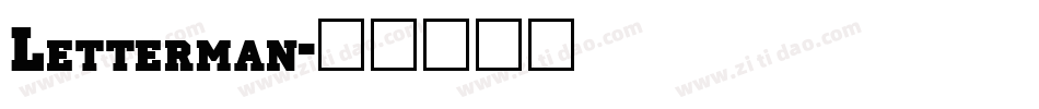 Letterman字体转换