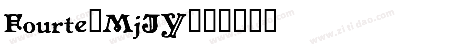Fourte-MjJY字体转换
