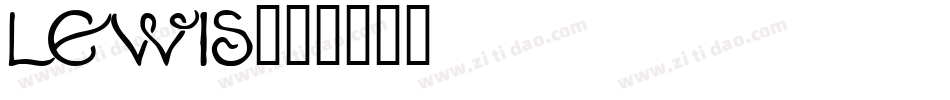 LEWIS字体转换