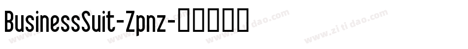 BusinessSuit-Zpnz字体转换