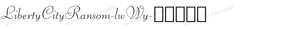 LibertyCityRansom-lwWy字体转换