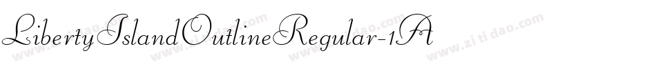 LibertyIslandOutlineRegular-1A3Z字体转换