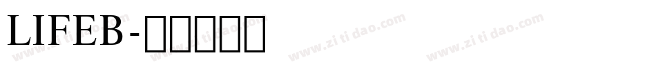LIFEB字体转换