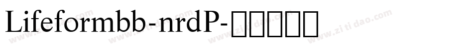 Lifeformbb-nrdP字体转换