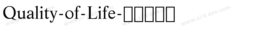 Quality-of-Life字体转换