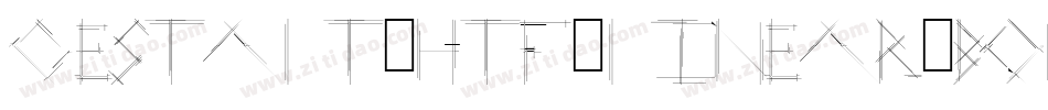 Gestalt-HTF-Linear-Bold字体转换