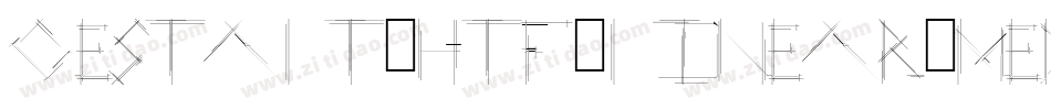 Gestalt-HTF-Linear-Medium字体转换