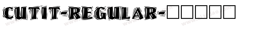 CutIt-Regular字体转换