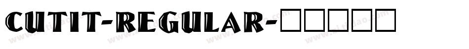 CutIt-Regular字体转换