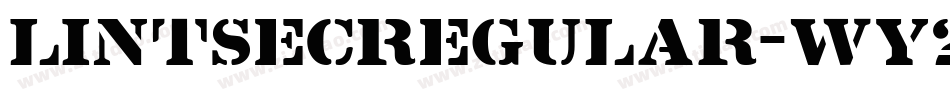 LintsecRegular-Wy2n字体转换