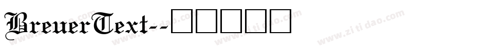 BreuerText-字体转换