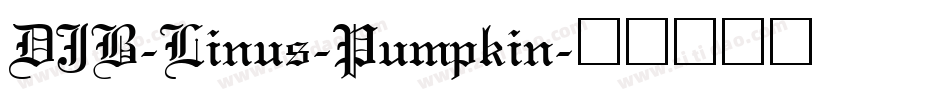 DJB-Linus-Pumpkin字体转换