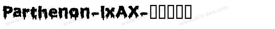 Parthenon-lxAX字体转换