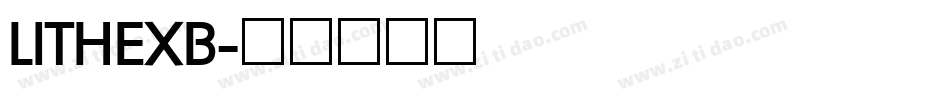LITHEXB字体转换
