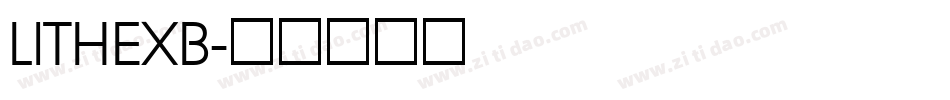 LITHEXB字体转换