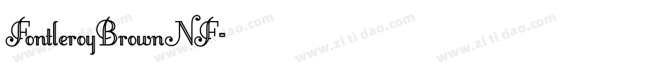 FontleroyBrownNF字体转换