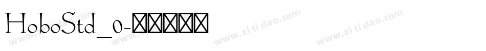 HoboStd_0字体转换