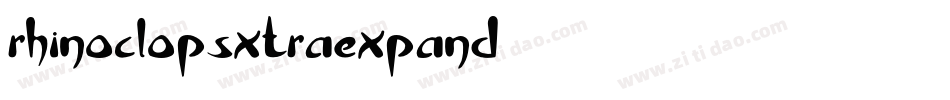 rhinoclopsxtraexpand字体转换