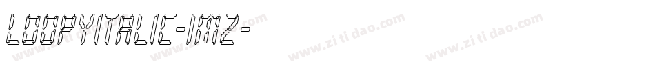 LoopyItalic-1MZ字体转换