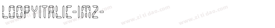 LoopyItalic-1MZ字体转换