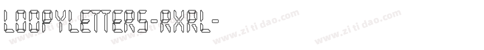 LoopyLetters-rxRL字体转换