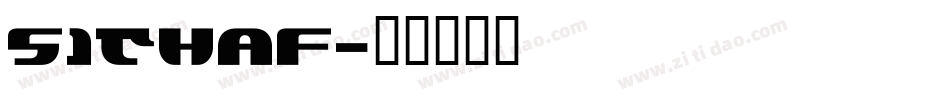 SithAF字体转换