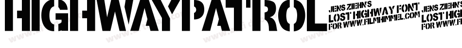 HighwayPatrol-4oLB字体转换