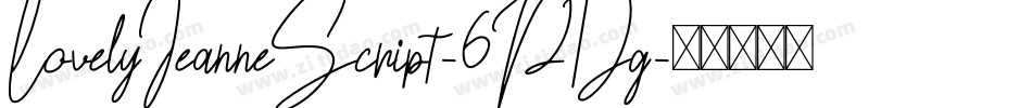 LovelyJeanneScript-6PDg字体转换