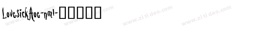 LovesickAoe-nm1字体转换
