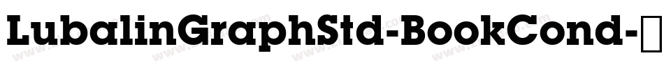 LubalinGraphStd-BookCond字体转换