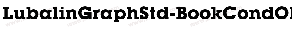 LubalinGraphStd-BookCondObl字体转换