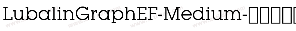 LubalinGraphEF-Medium字体转换