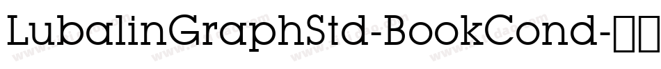 LubalinGraphStd-BookCond字体转换