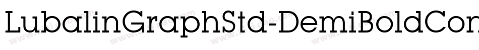 LubalinGraphStd-DemiBoldCond字体转换