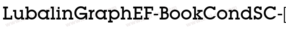 LubalinGraphEF-BookCondSC字体转换