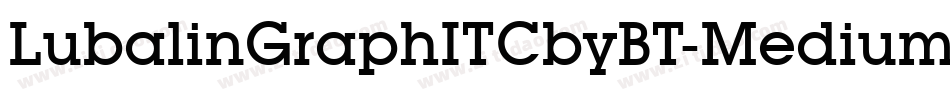 LubalinGraphITCbyBT-Medium字体转换