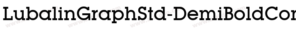 LubalinGraphStd-DemiBoldCond字体转换