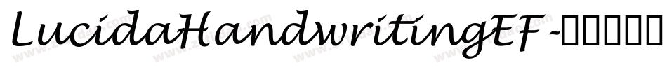 LucidaHandwritingEF字体转换