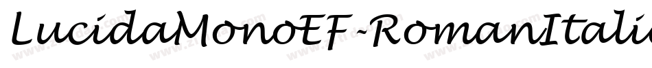 LucidaMonoEF-RomanItalic字体转换